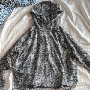 North Face cropped light weight hooded top